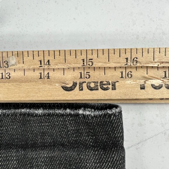 J Brand Jeans Women 31x26 Sadey Slim Straight Crop Black Distressed Denim Tag 28 - Picture 16 of 16